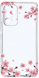 Husa Bestcase comp cu Samsung Galaxy A13 4G Pastel colors - flowers 2MM Soft Silicon prot cam T 694 