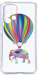 Husa Bestcase comp cu Samsung Galaxy A13 4G Rainbow Elefant 2MM Soft Silicon prot cam T 767 