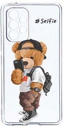 Husa Bestcase comp cu Samsung Galaxy A23 4G / Galaxy A23 5G Selfie Teddy Bear 2MM Soft Silicon prot cam T 925 