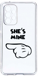 Husa Bestcase comp cu Samsung Galaxy A52s 5G Shes Mine 2MM Soft Silicon prot cam T 106 