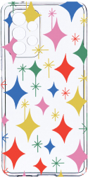 Husa Bestcase comp cu Samsung Galaxy A52 4G / Galaxy A52 5G Star Pattern 2MM Soft Silicon prot cam T 988 