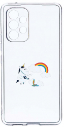 Husa Bestcase comp cu Samsung Galaxy A53 5G Unicorn Rainbow 2MM Soft Silicon prot cam T 527 