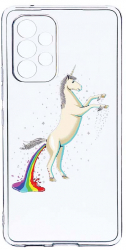 Husa Bestcase comp cu Samsung Galaxy A53 5G Unicorn Rainbow 2MM Soft Silicon prot cam T 529 