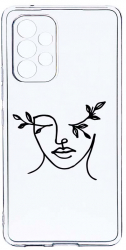Husa Bestcase comp cu Samsung Galaxy A53 5G Woman Abstract 2MM Soft Silicon prot cam T 736 