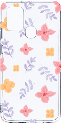 Husa Bestcase comp cu Samsung Galaxy A21s Flower Pattern 2MM Soft Silicon prot cam T 978 
