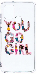 Husa Bestcase comp cu Samsung Galaxy A21s Girl Power 2MM Soft Silicon prot cam T 250 