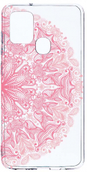 Husa Bestcase comp cu Samsung Galaxy A21s Lace Pink 2MM Soft Silicon prot cam T 21 