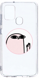 Husa Bestcase comp cu Samsung Galaxy A21s Meme 2MM Soft Silicon prot cam T 658 