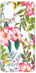 Husa Bestcase comp cu Samsung Galaxy A21s Pastel Colors Collection Flowers 2MM Soft Silicon prot cam T 510 