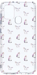 Husa Bestcase comp cu Samsung Galaxy A21s Unicorn Pattern 2MM Soft Silicon prot cam T 522 