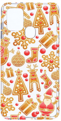 Husa Bestcase comp cu Samsung Galaxy A21s Xmas 2MM Soft Silicon prot cam T 317 