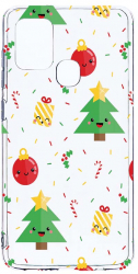 Husa Bestcase comp cu Samsung Galaxy A21s Xmas Tree 2MM Soft Silicon prot cam T 309 