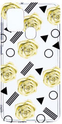 Husa Bestcase comp cu Samsung Galaxy A21s Yellow Rose 2MM Soft Silicon prot cam T 137 