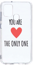 Husa Bestcase comp cu Samsung Galaxy A21s You Are The Only One 2MM Soft Silicon prot cam T 114 