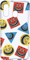 Husa Bestcase comp cu Samsung Galaxy A40 Abstract Smiley 2MM Soft Silicon prot cam T 1014 