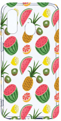 Husa Bestcase comp cu Samsung Galaxy A40 Ananas 2MM Soft Silicon prot cam T 666 