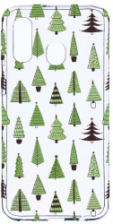 Husa Bestcase comp cu Samsung Galaxy A40 Christmas Tree Shapes 2MM Soft Silicon prot cam T 872 