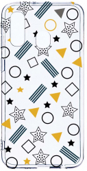 Husa Bestcase comp cu Samsung Galaxy A40 Geometric 2MM Soft Silicon prot cam T 138 