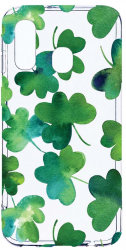 Husa Bestcase comp cu Samsung Galaxy A40 Green leaf 2MM Soft Silicon prot cam T 697 