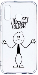 Husa Bestcase comp cu Samsung Galaxy A40 I Dont Care 2MM Soft Silicon prot cam T 162 