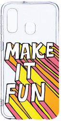 Husa Bestcase comp cu Samsung Galaxy A40 Make It Fun 2MM Soft Silicon prot cam T 494 