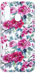 Husa Bestcase comp cu Samsung Galaxy A40 Pastel Colors Collection Flowers 2MM Soft Silicon prot cam T 507 