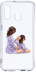 Husa Bestcase comp cu Samsung Galaxy A40 Princesses Gril Mom 2MM Soft Silicon prot cam T 553 