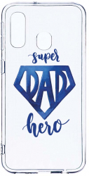 Husa Bestcase comp cu Samsung Galaxy A40 Superhero Dad 2MM Soft Silicon prot cam T 182 