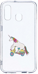Husa Bestcase comp cu Samsung Galaxy A40 Unicorn On The Road 2MM Soft Silicon prot cam T 528 