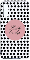 Husa Bestcase comp cu Samsung Galaxy A50 / A30s / A50s Hello Lovely 2MM Soft Silicon prot cam T 163 