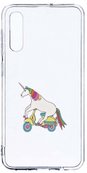 Husa Bestcase comp cu Samsung Galaxy A50 / A30s / A50s Unicorn On The Road 2MM Soft Silicon prot cam T 528 
