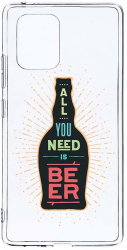 Husa Bestcase comp cu Samsung Galaxy A71 All You Need Is Beer 2MM Soft Silicon prot cam T 790 