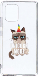 Husa Bestcase comp cu Samsung Galaxy A71 Grumpy Unicorn Mode 2MM Soft Silicon prot cam T 654 