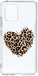 Husa Bestcase comp cu Samsung Galaxy A71 Leopard Heart 2MM Soft Silicon prot cam T 761 