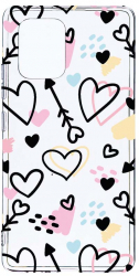 Husa Bestcase comp cu Samsung Galaxy A71 Love Symbols 2MM Soft Silicon prot cam T 764 