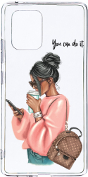 Husa Bestcase comp cu Samsung Galaxy A71 Shopping Girl 2MM Soft Silicon prot cam T 962 
