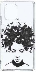 Husa Bestcase comp cu Samsung Galaxy A71 Woman BW 2MM Soft Silicon prot cam T 51 