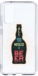 Husa Bestcase comp cu Samsung Galaxy S20 FE All You Need Is Beer 2MM Soft Silicon prot cam T 790 