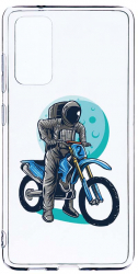 Husa Bestcase comp cu Samsung Galaxy S20 FE Astronaut Biker 2MM Soft Silicon prot cam T 828 
