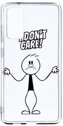 Husa Bestcase comp cu Samsung Galaxy S20 FE I Dont Care 2MM Soft Silicon prot cam T 162 