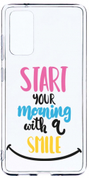Husa Bestcase comp cu Samsung Galaxy S20 FE Smile At Morning 2MM Soft Silicon prot cam T 47 