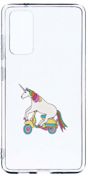 Husa Bestcase comp cu Samsung Galaxy S20 FE Unicorn On The Road 2MM Soft Silicon prot cam T 528 