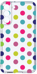 Husa Bestcase comp cu Samsung Galaxy S21 FE Dots Color 2MM Soft Silicon prot cam T 61 