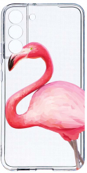 Husa Bestcase comp cu Samsung Galaxy S21 FE Flamingo 2MM Soft Silicon prot cam T 55 
