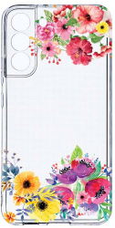 Husa Bestcase comp cu Samsung Galaxy S22 Plus Flowers 2MM Soft Silicon prot cam T 56 