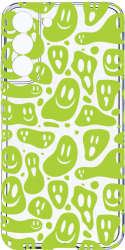 Husa Bestcase comp cu Samsung Galaxy S22 Plus Green Acid Smiley 2MM Soft Silicon prot cam T 1051 