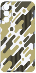 Husa Bestcase comp cu Samsung Galaxy S22 Green Camouflage 2MM Soft Silicon prot cam T 811 
