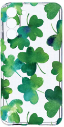 Husa Bestcase comp cu Samsung Galaxy S22 Plus Green leaf 2MM Soft Silicon prot cam T 697 