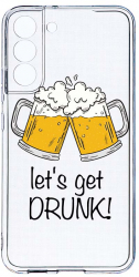 Husa Bestcase comp cu Samsung Galaxy S22 Plus Lets Get Drunk 2MM Soft Silicon prot cam T 170 
