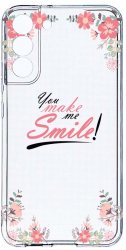 Husa Bestcase comp cu Samsung Galaxy S21 FE Make Me Smile 2MM Soft Silicon prot cam T 4 